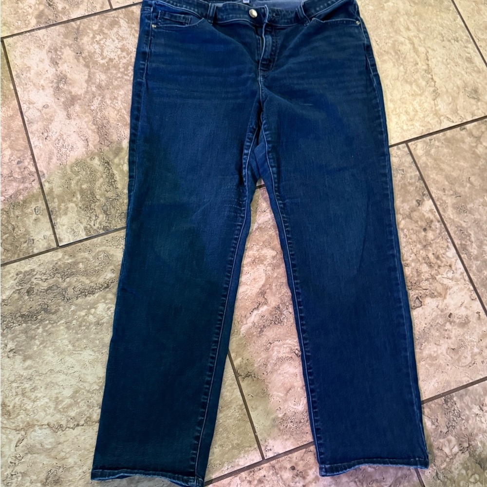 Lane Bryant Dark Indigo Straight-Leg Jeans